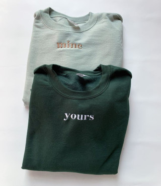 Get these embroidered minimalist tees in time for Valentine's