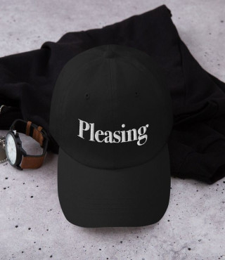 Get a touch of confidence in this embroidered cap