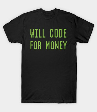 Get yourself this funny coder's t-shirt