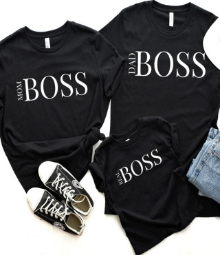 Perfect embroidered tshirts for the Boss Family