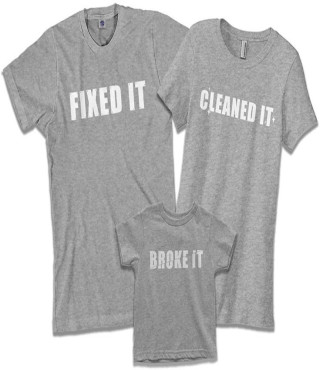 Nothing describes your role in a young family better than these tees